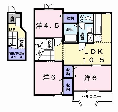 アメニティ田原新町Ａの間取り