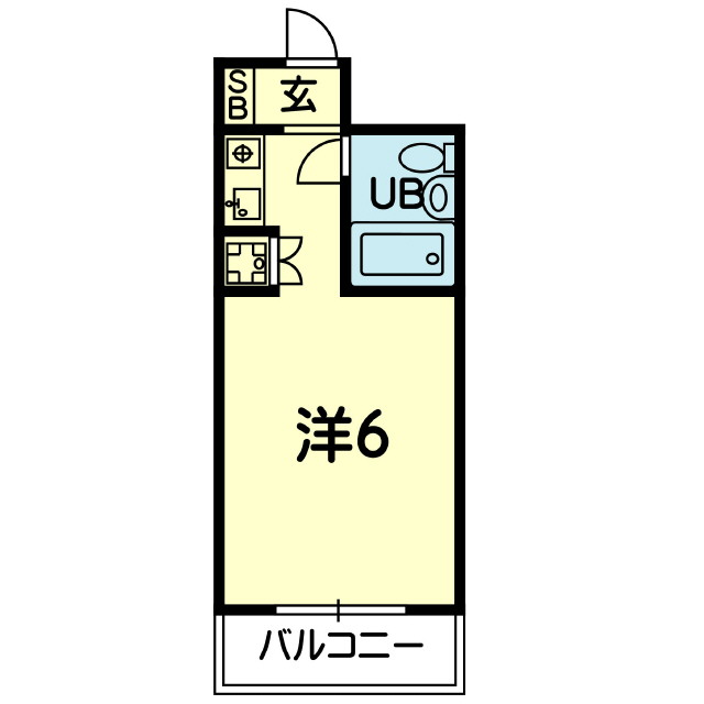 千代田レジデンス県庁東　４０２号の間取り