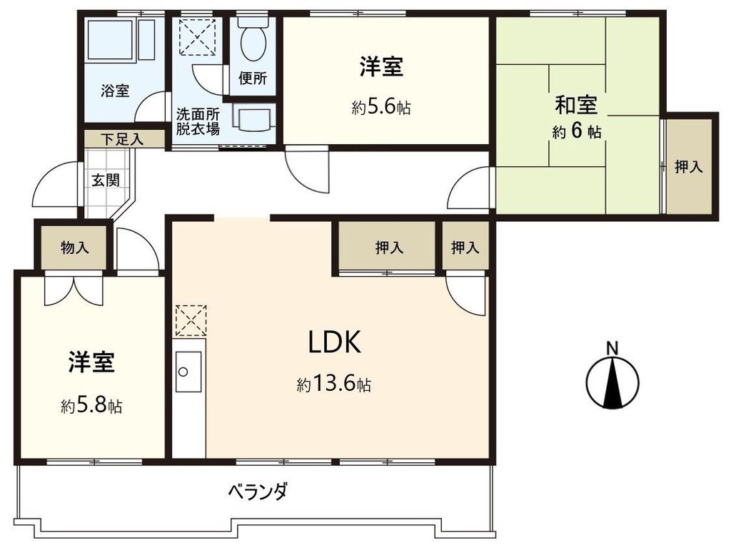 ビラ平林の間取り