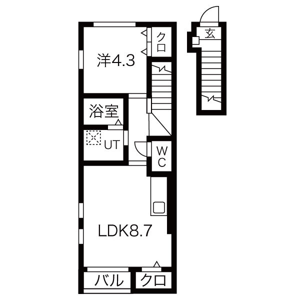 【Feliz Miltoniaの間取り】