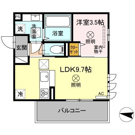 コンフォール古閑上の間取り