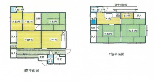 古河市雷電町のアパートの間取り