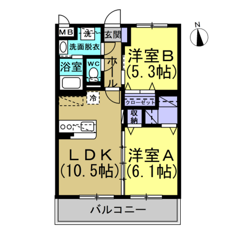 エスティヒルズの間取り