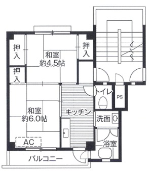 ビレッジハウス十王堂3号棟の間取り