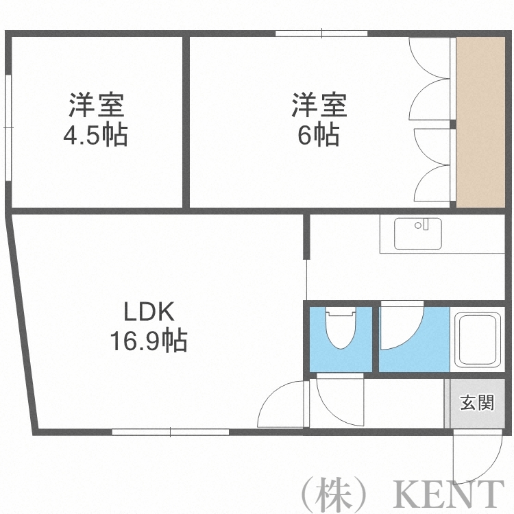 福田マンションの間取り