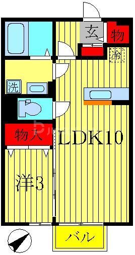 メルベーユパルIIの間取り