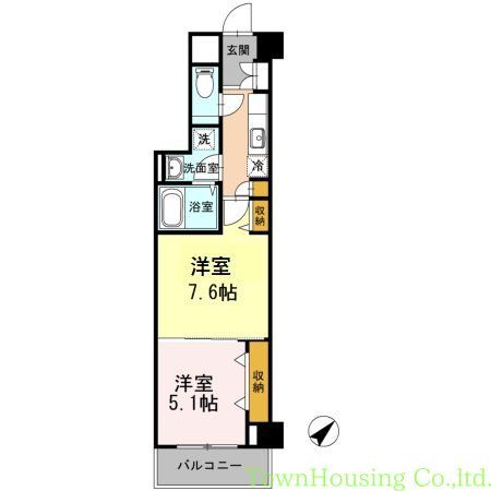 品川区大崎のマンションの間取り