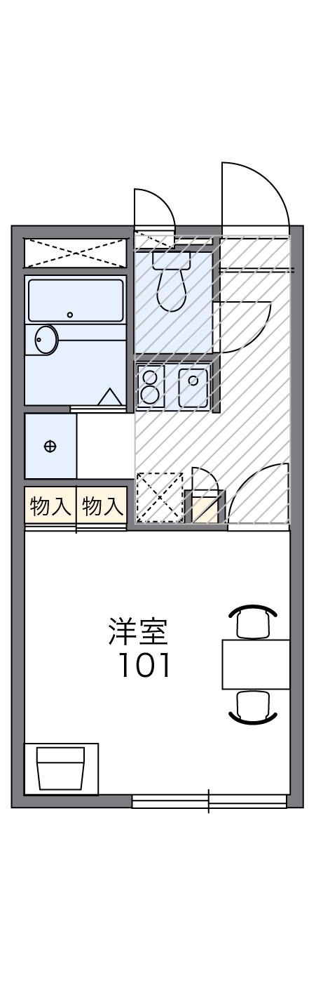 レオパレス北条永良の間取り