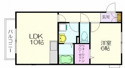 糟屋郡須惠町大字須惠のアパートの間取り