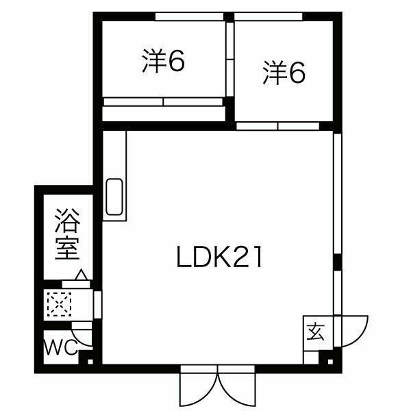 碧南市金山町のアパートの間取り