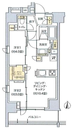 リビオメゾン東池袋の間取り