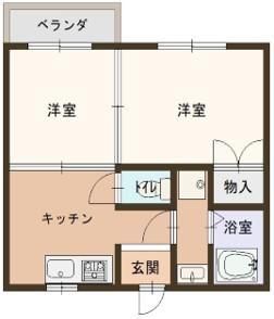 福知山市字堀のマンションの間取り