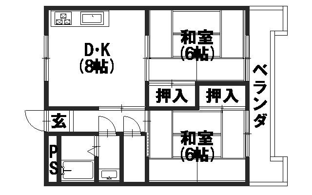 メロディタカノの間取り