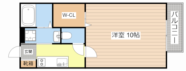 【ウエストパレスの間取り】