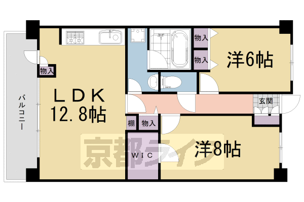 アルカディーナ城陽の間取り