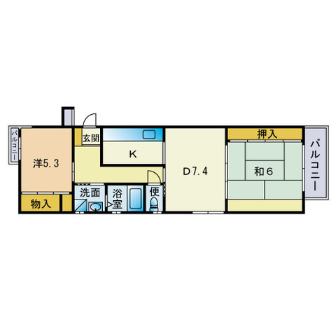 パールマンションの間取り