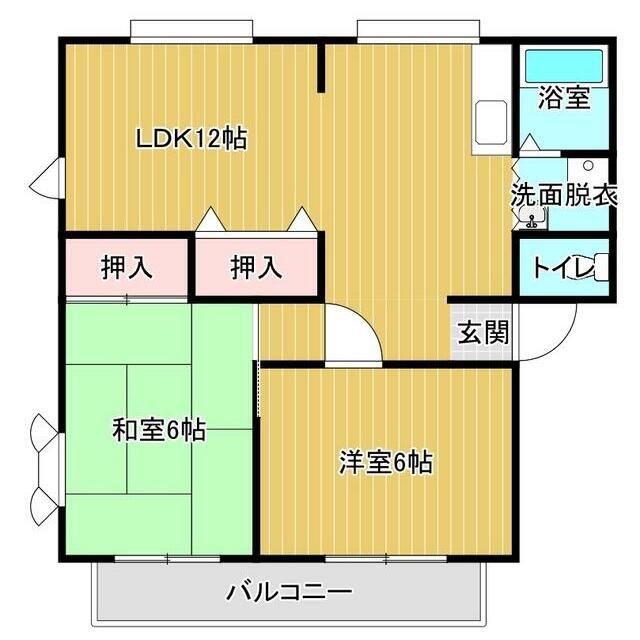 城ケ丘ビレッジ　２の間取り