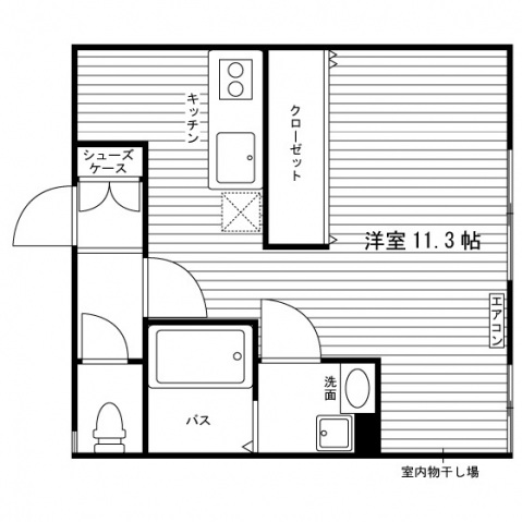 シュエット２の間取り