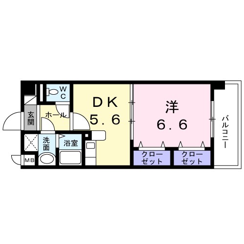 リバ－ハイツ石塚の間取り