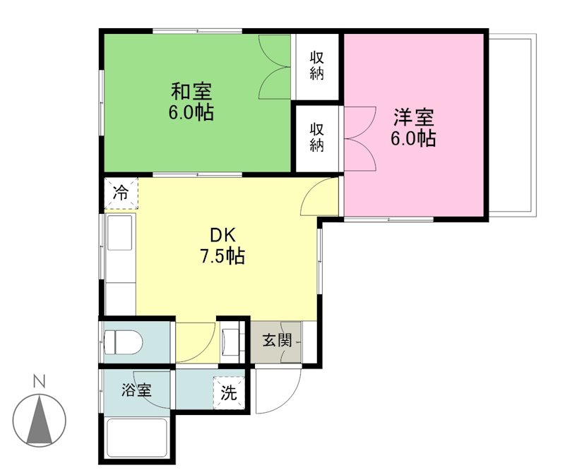 加藤ハイツ中の間取り