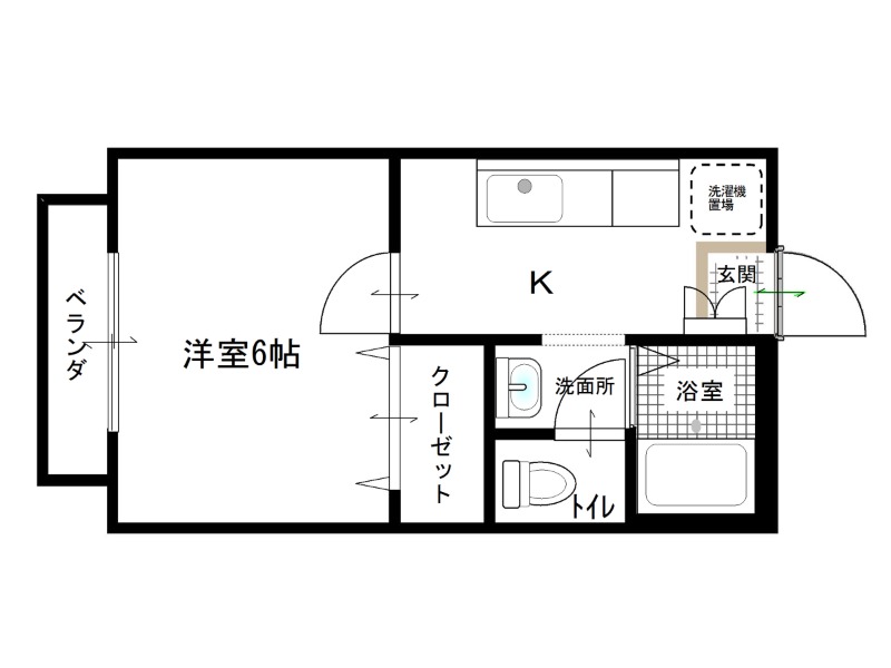 サンハイツ高瀬２号地の間取り