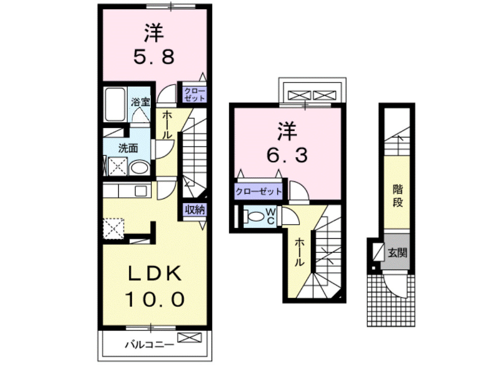 グランつくばIVの間取り