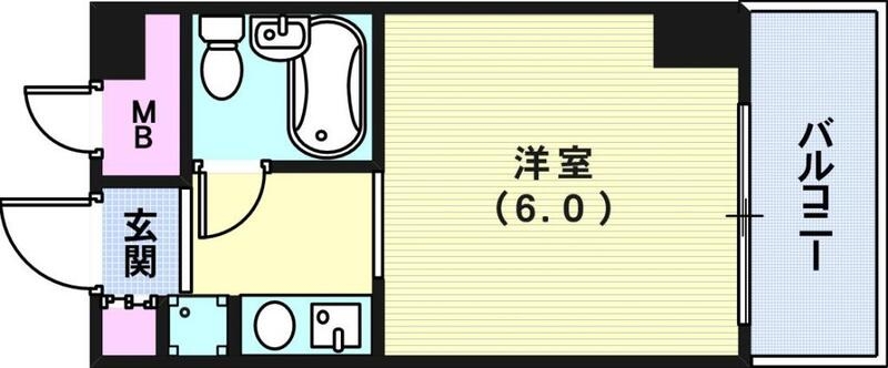 ライオンズマンション三宮の間取り