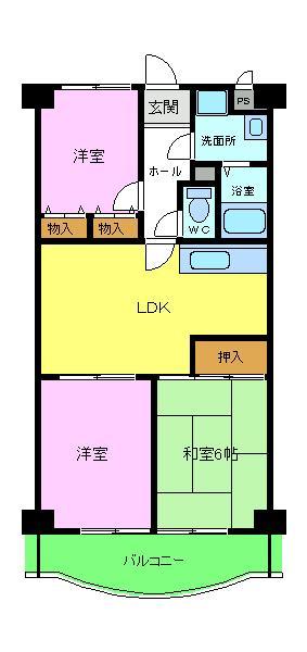 リヴィエール三国ヶ丘の間取り