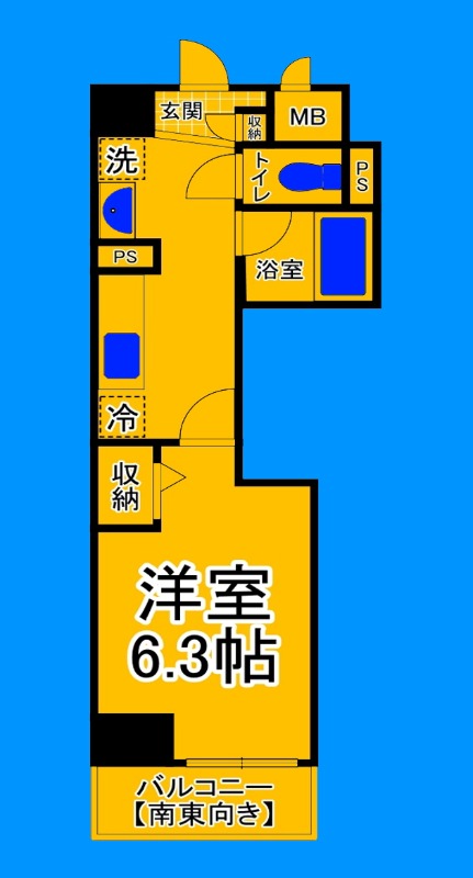 堺市堺区柳之町西のマンションの間取り