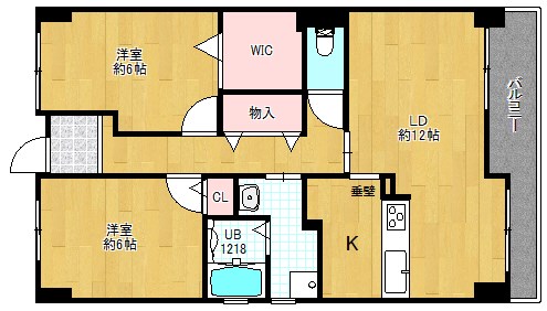 プレザント枚方の間取り