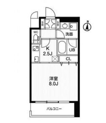 アーバンフラッツ西中島の間取り