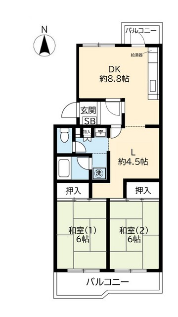 ＵＲ伏見納所の間取り