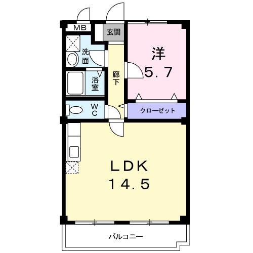 ニューマリッチふれんどの間取り