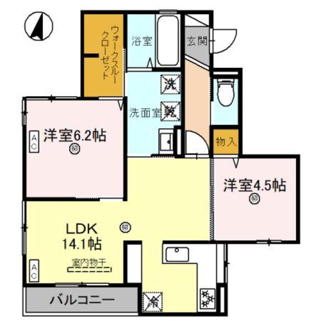 D-ROOM和歌山黒田IIの間取り