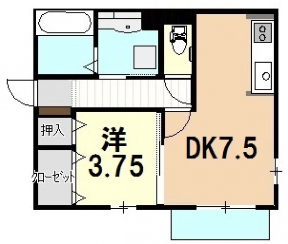 シルクハウス B棟の間取り