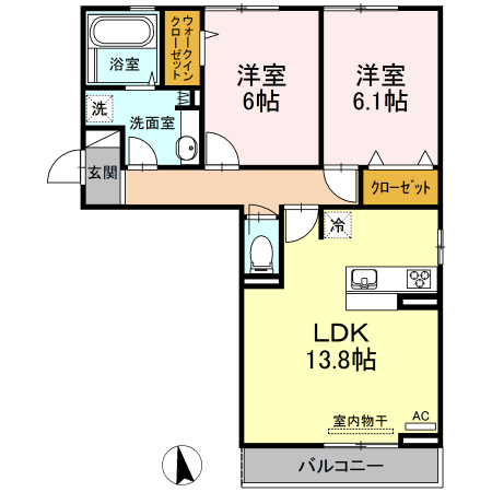 クシェルの間取り