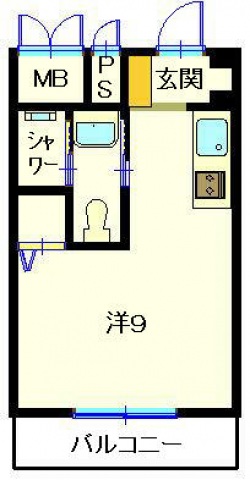 広島市東区牛田中のマンションの間取り