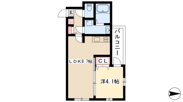 MOVE山王WESTの間取り