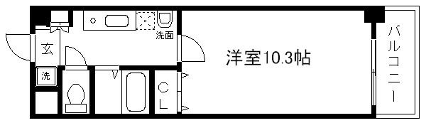 エレガント鴨川B棟の間取り