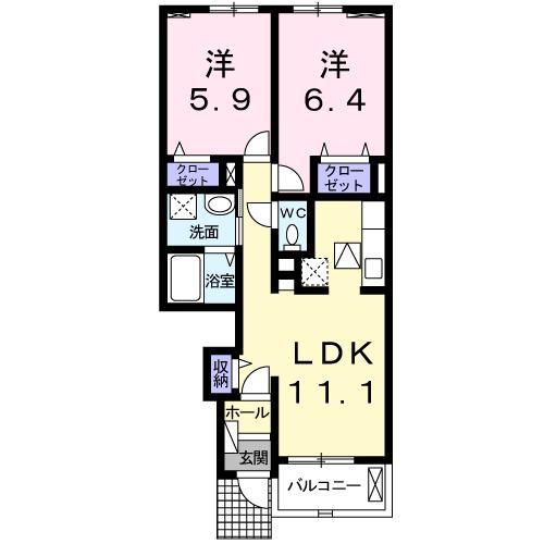 グラン・ベルIの間取り