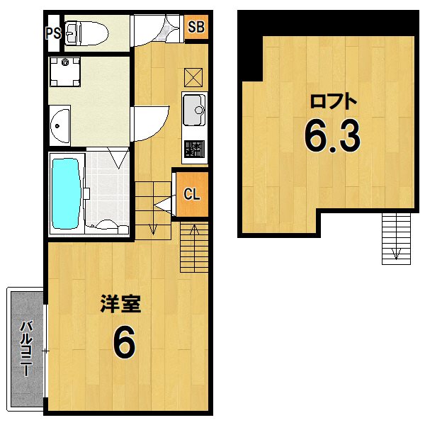 プランドールS花園寺ノ前町の間取り