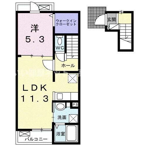 クラール鶴市フロイデＢの間取り