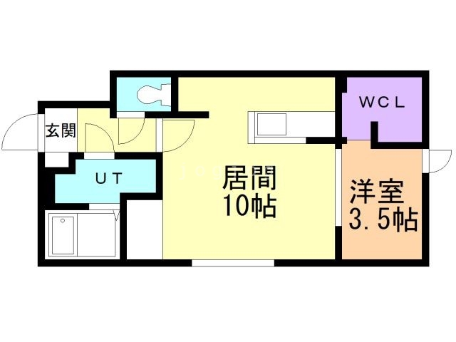 札幌市白石区南郷通のマンションの間取り