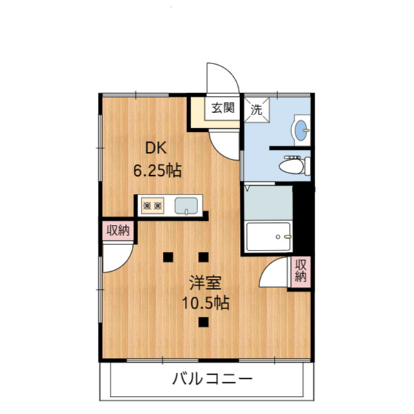 小金井市梶野町のアパートの間取り