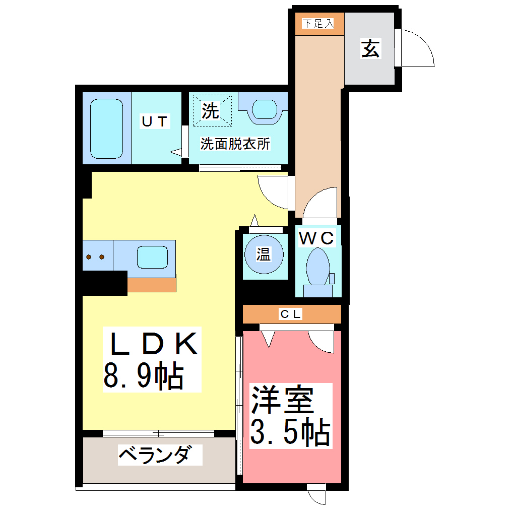 ベレオ城東の間取り