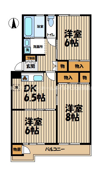前田ハイツ12号棟の間取り