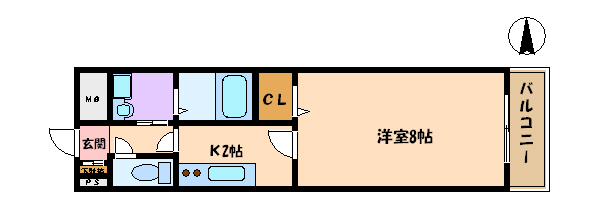 地下鉄谷町線 出戸駅 徒歩3分 3階建 築13年の間取り写真