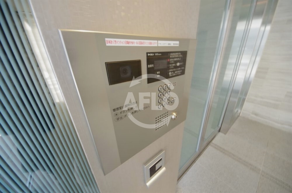 セキュリティ　ブランズタワー南堀江　オートロック