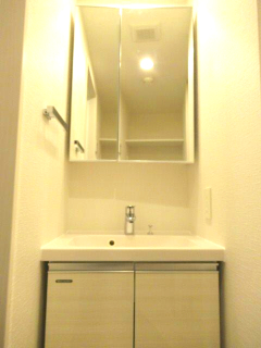 洗面設備　独立洗面台あり、毎朝おしゃれに忙しい女性の方におすすめです