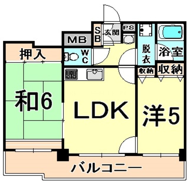 ラビアンローズ津田の間取り写真